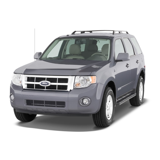 Ford 2008 Escape Quick Reference Manual