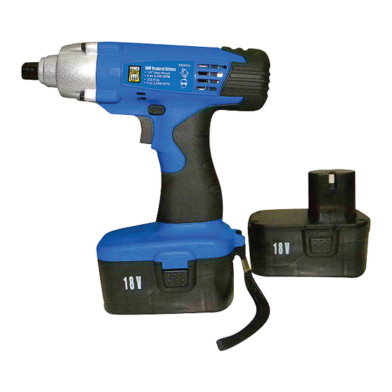 Power First 18V Impact Driver Drill Manuals