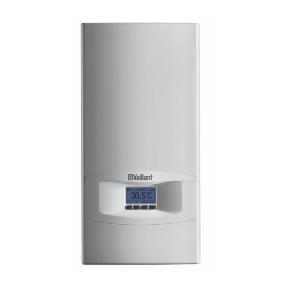 Vaillant VED E 18/7 E HK Manuals