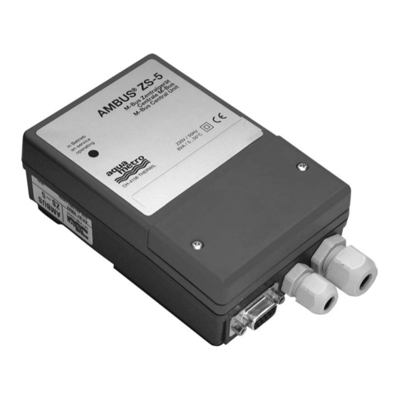 aqua metro AMBUS ZS-5 Mounting And Operating Instructions