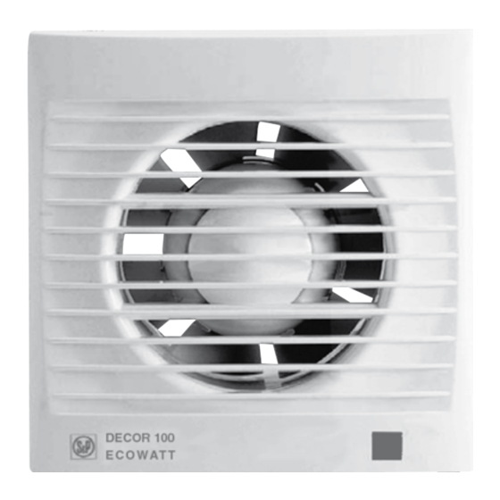 S&P ECOWATT DECOR-100 User Instructions