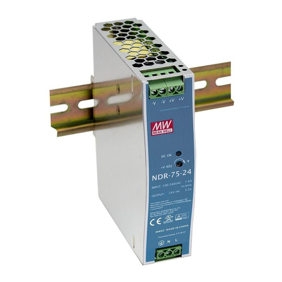 Mean Well NDR-75-12 Installation Manual