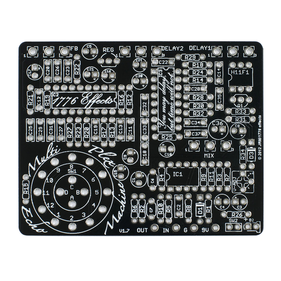 JRM/1776effects Multiplex Echo Machine Manuals