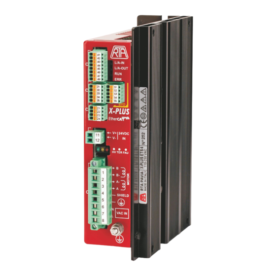 RTA X-PLUS ET B4 Series Instruction Manual