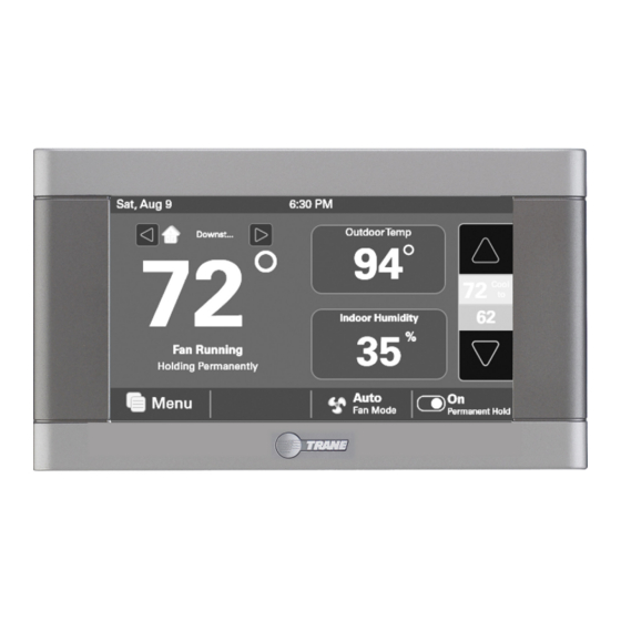 Trane TZON1040 Installation & User Manual