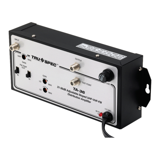 Pico Macom TA-36 Installation And Operation Manual