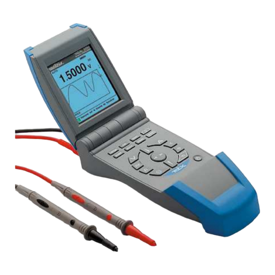Metrix MTX 3281 Handheld Multimeter Manuals
