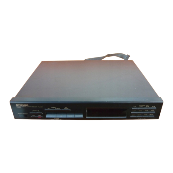 Pioneer F-Z92 Manuals