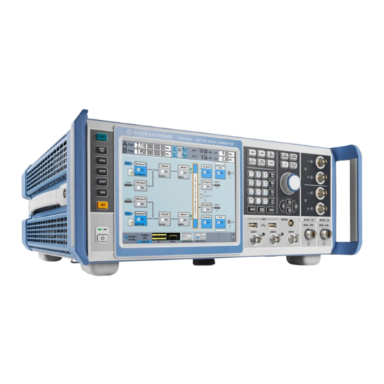 Rohde & Schwarz R&S SMW200A User Manual