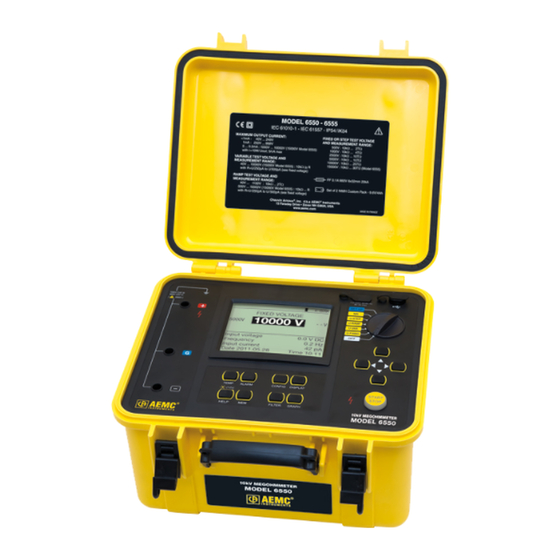 AEMC 6550 User Manual