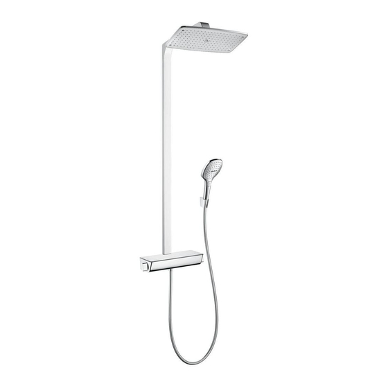 Hans Grohe Raindance Select Showerpipe 27112001 Installation/User Instructions/Warranty