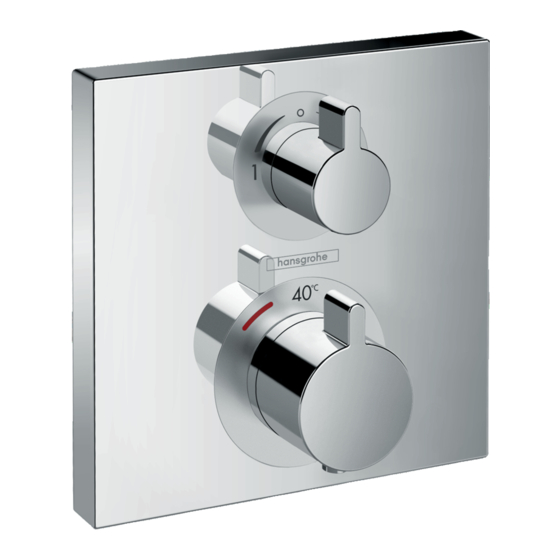 Hans Grohe Ecostat Square Instructions For Use/Assembly Instructions