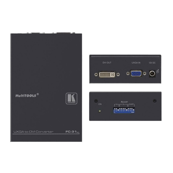 Kramer FC-31 User Manual