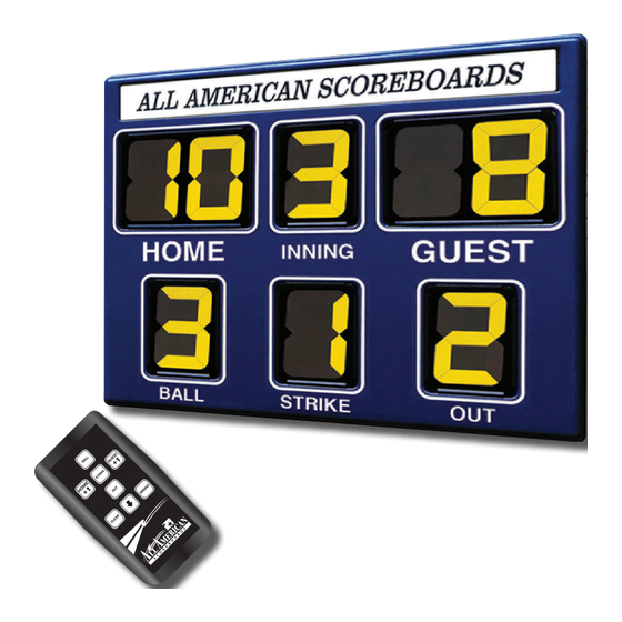 All American Scoreboards MP-6300 V1 Operating Instructions Manual