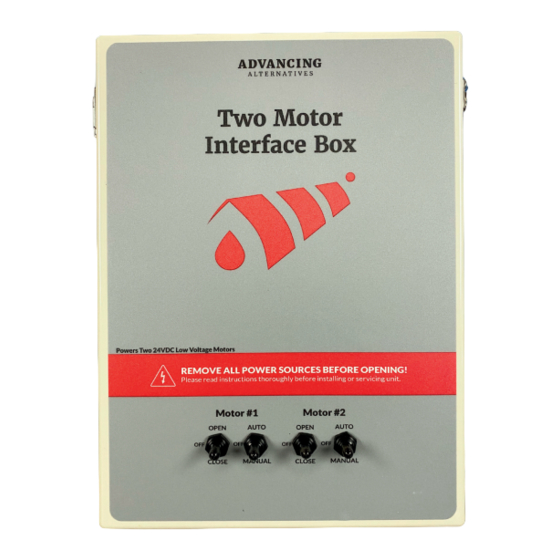 Advancing Alternatives 42-ECO1300 Quick Start Manual