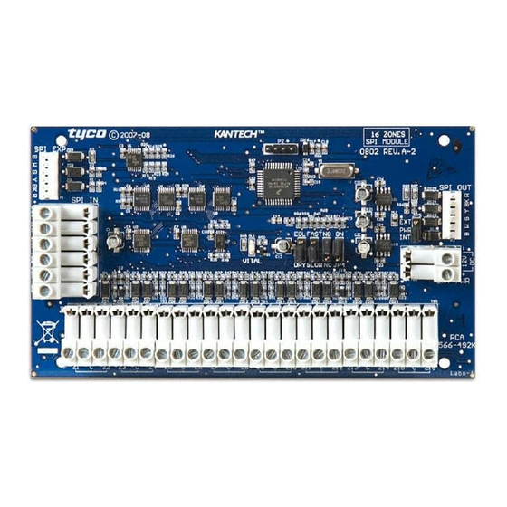 Kantech KT-400 Expansion Module KT-MOD-INP16 Product Manual