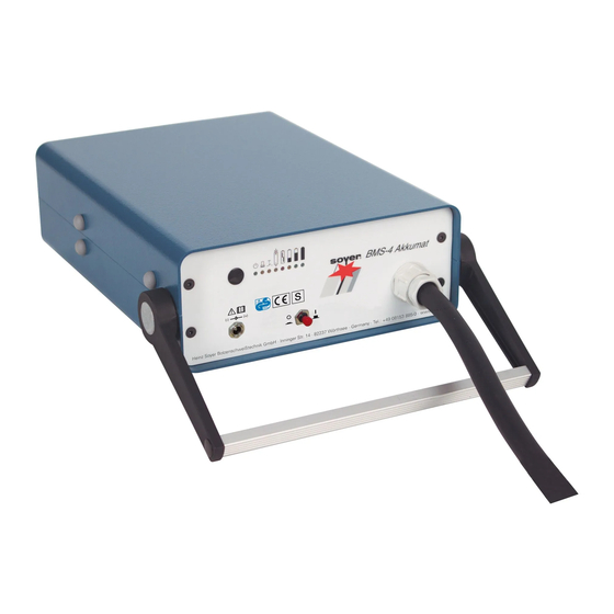 Soyer BMS-4 Akkumat Operating Instructions Manual