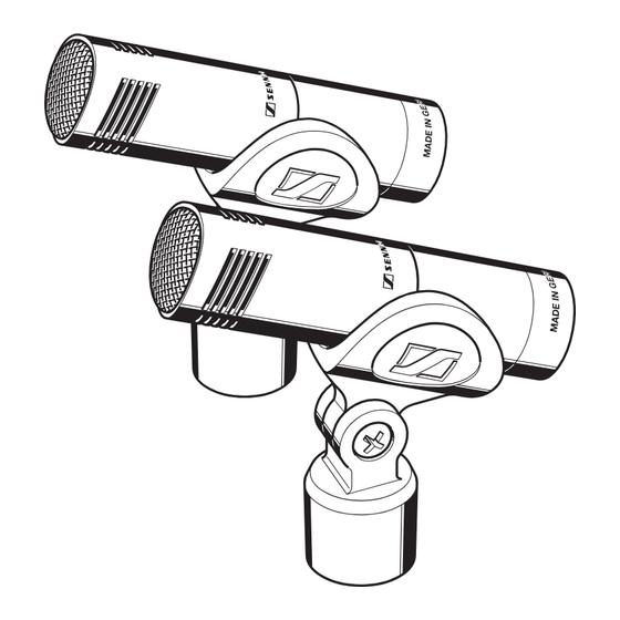 Sennheiser MKH 8000 Instructions For Use Manual