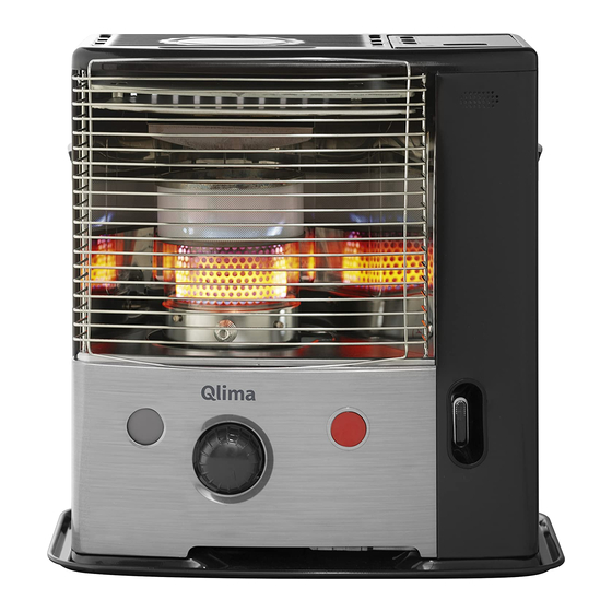 Qlima R8027C Portable Paraffin Heater Manuals