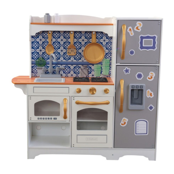 KidKraft Mosaic Magnetic Play Kitchen with EZ Kraft Assembly Manuals