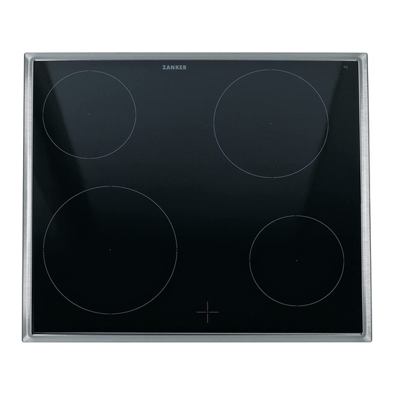 User Manuals: ZANKER KAV6040XXK Ceramic Hob