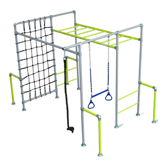 FUNKY MONKEY BARS THE CHEEKY LITTLE MONKEY Assembly Instructions Manual