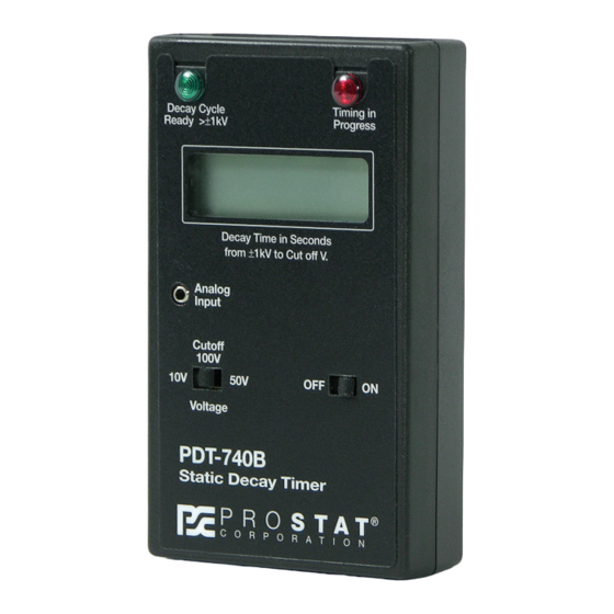 Prostat PDT-740B User Manual