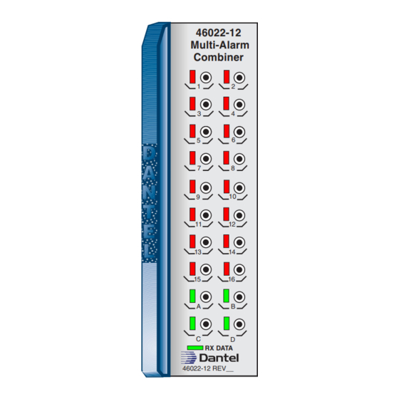 Dantel 46022-12 Installation & Operation Manual
