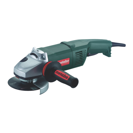 Metabo W 14-125 Ergo Operating Instructions Manual