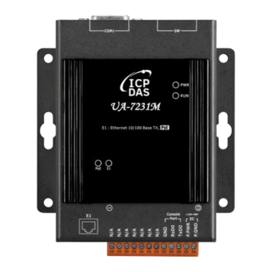 ICP DAS USA UA-7200 Series Quick Start