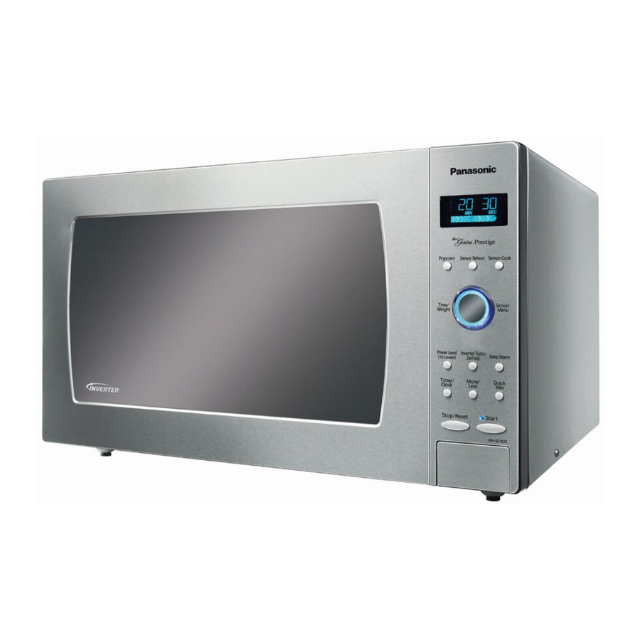 Panasonic NN-SE782S, NN-SE982S - Microwave Oven Manual