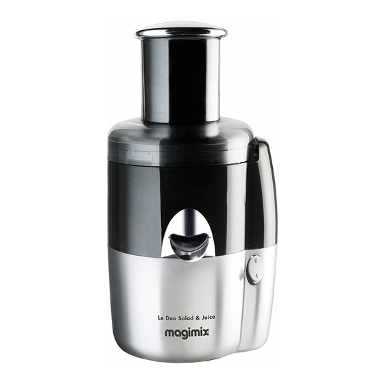 MAGIMIX LE DUO SALAD AND JUICE Manuals
