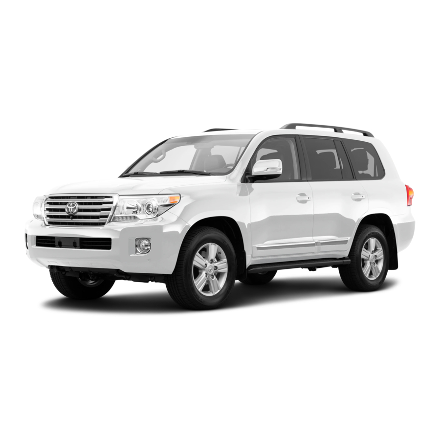 Toyota 2014 Land Cruiser Quick Reference Manual