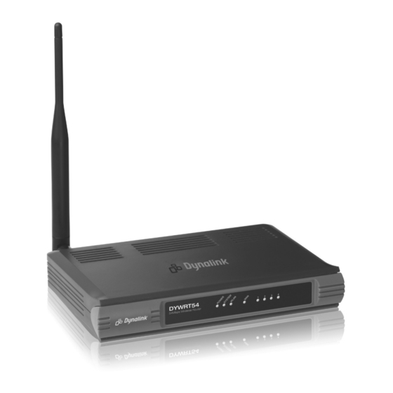 Dynalink DYWRT54 Quick Setup Manual