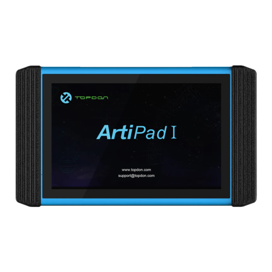 Topdon ArtiPad I User Manual