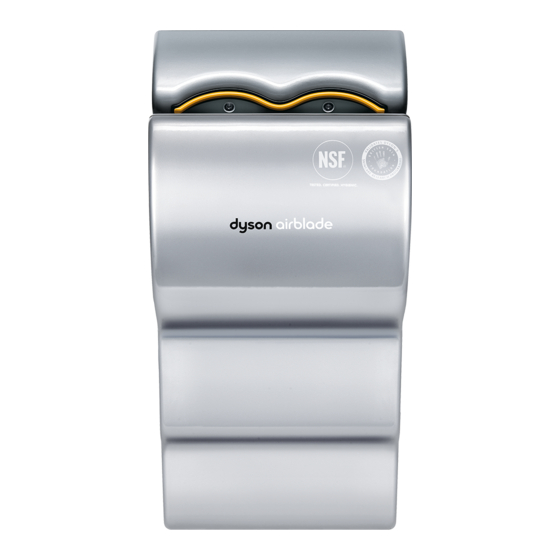 Dyson Airblade AB01 Quick Start Manual