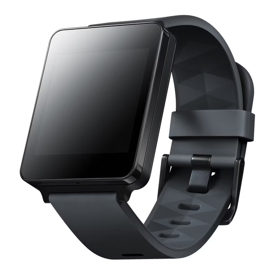 LG G Watch Quick Start Manual