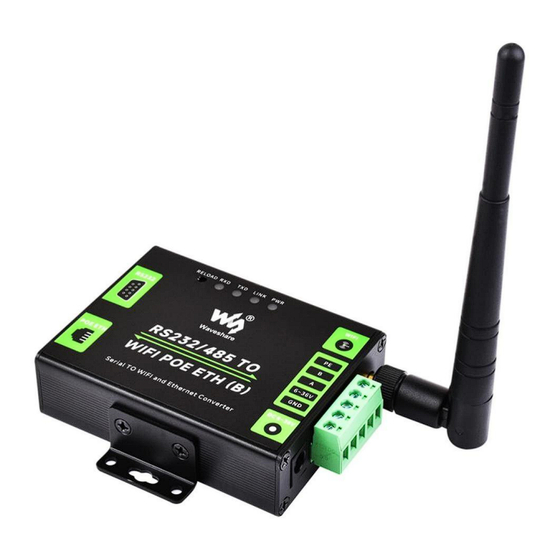 Waveshare RS232/485 TO WIFI POE ETH (B) User Manual