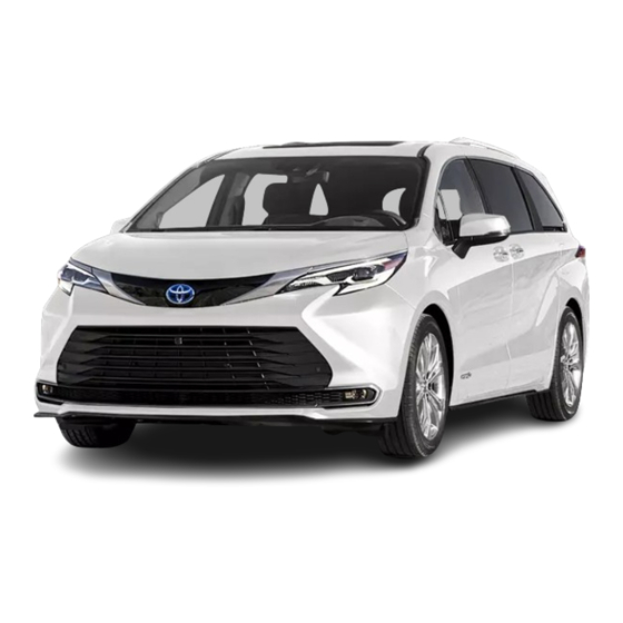 Toyota Sienna 2021 Quick Reference Manual