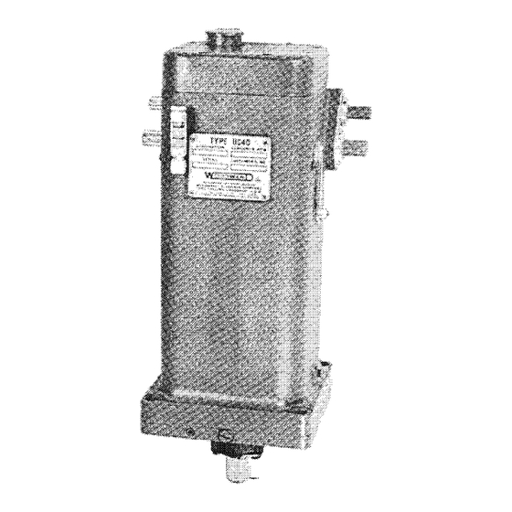 Woodward UG-40 Installation And Operation Manual