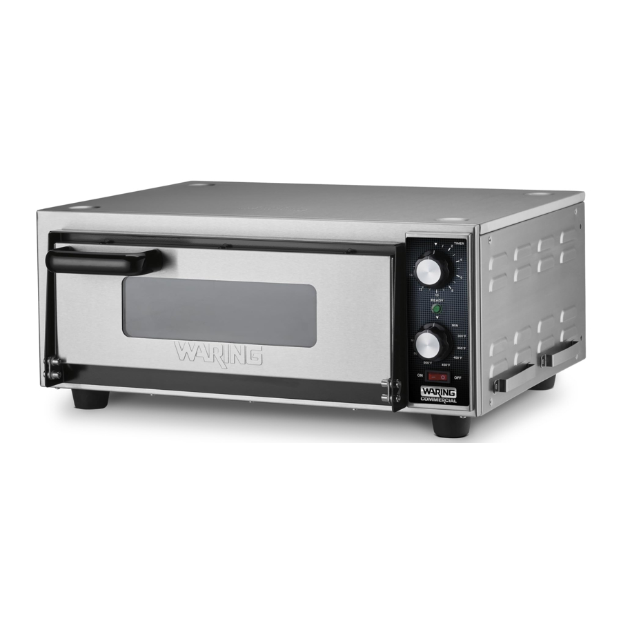 WARING COMMERRCIAL WPO100, WPO350 - Pizza Oven Manual