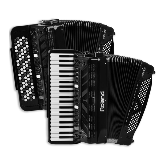 Roland V-Accordion FR-7X Owner's Manual