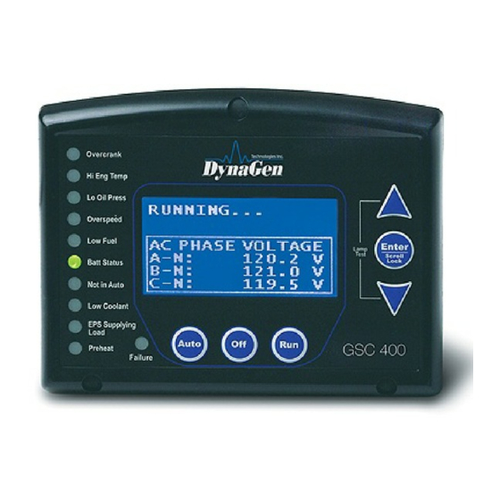 DynaGen GSC400 Series Installation And User Manual