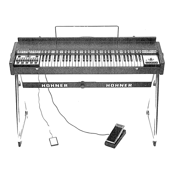Hohner String Performer Service Manual