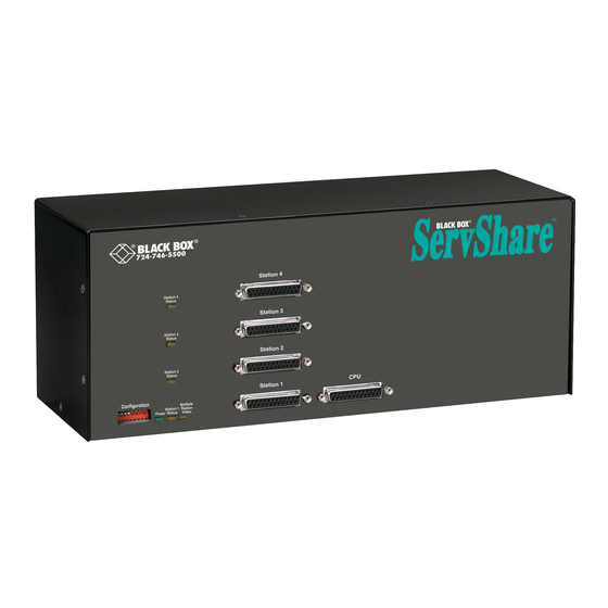 Black Box KV754A Specifications