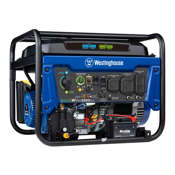 Westinghouse WGEN5300DFC User Manual