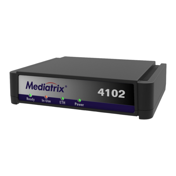 Mediatrix 4102S Hardware Installation Manual