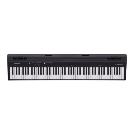 Roland GO PIANO88 Firmware Update Manual