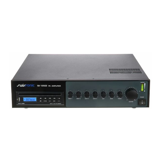 thomann swissonic sa 125 cd User Manual