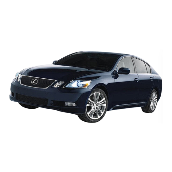 Lexus GS 450h 2006 Towing And Road Service Manual